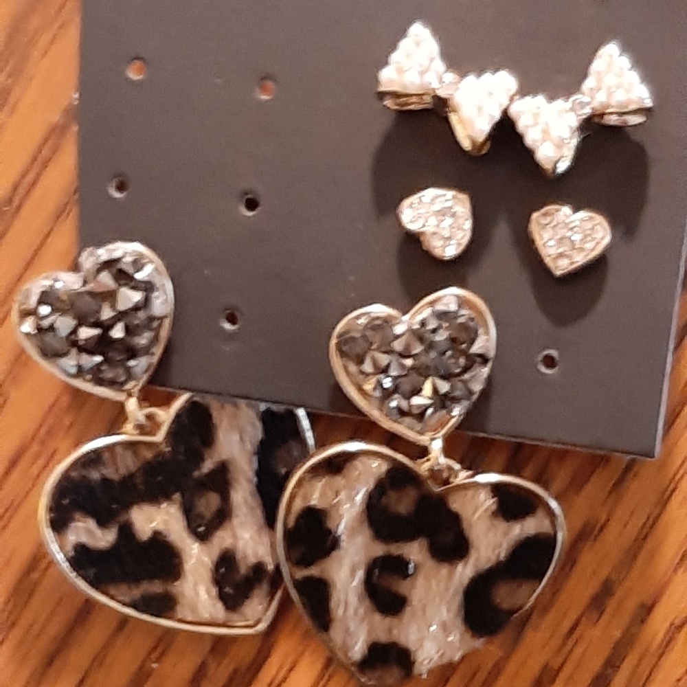 3 Pairs of Fashion Earrings
